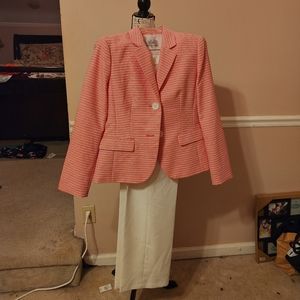 Le Suit Salmon pantsuit